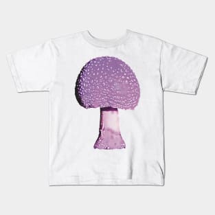 Purple Mushroom Amanita Kids T-Shirt